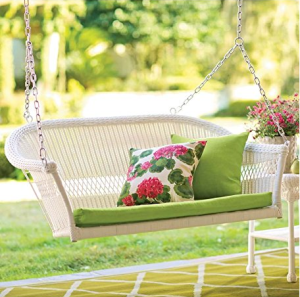 White Patio Swing